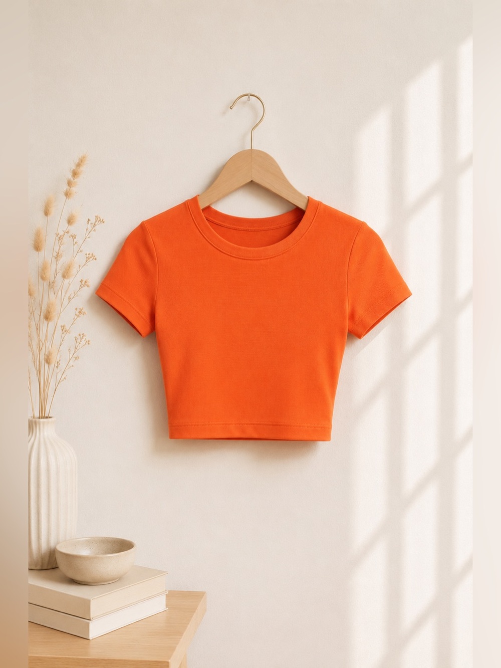 Orange Women's Crop Top